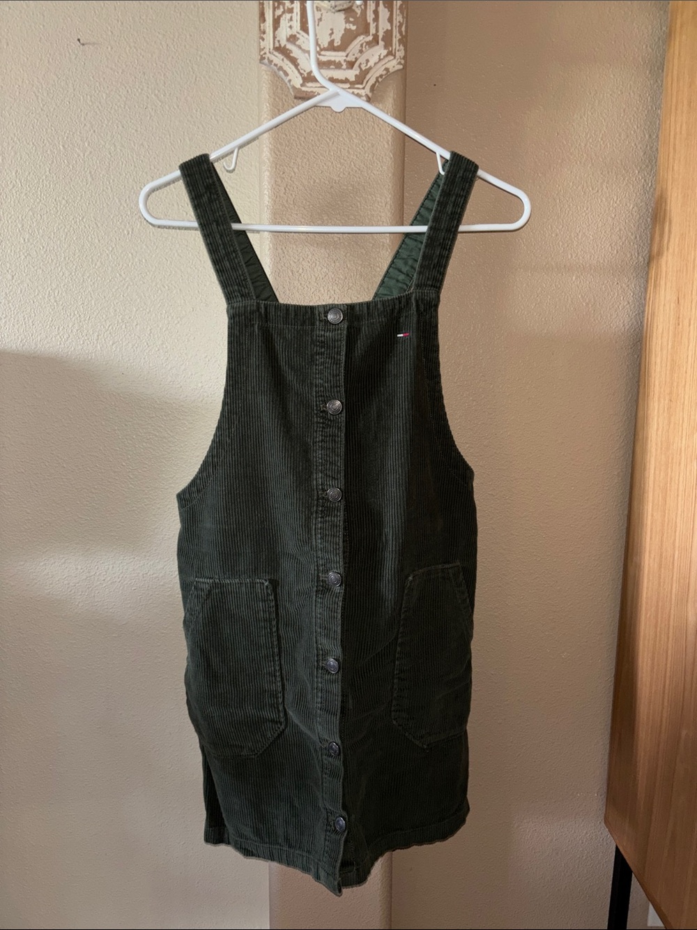 Tommy Hilfiger Olive Green Corduroy Dress XS